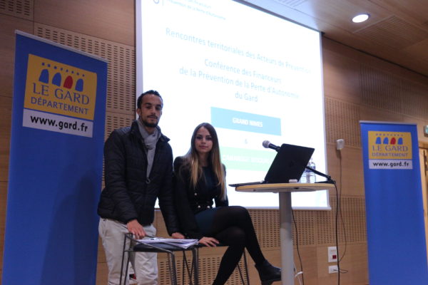 Axelle et Loic en service civique au Département